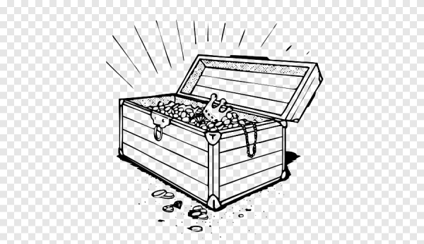 Сундук черно белый