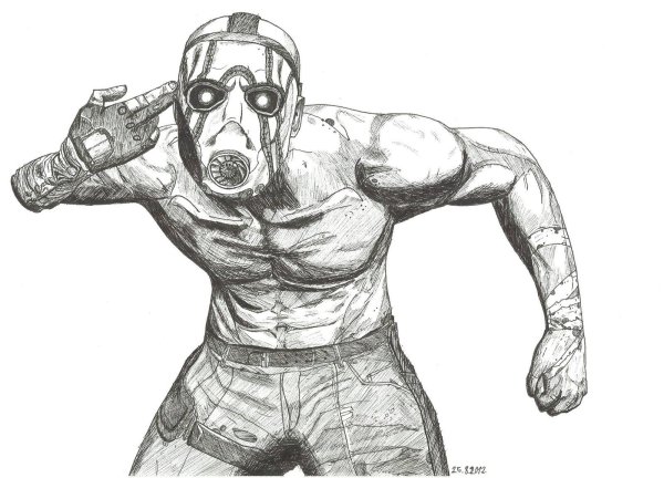 Borderlands 2 псих risunki