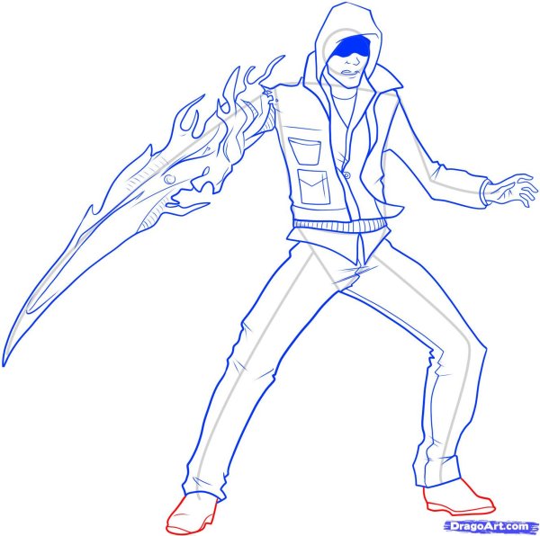 Алекс Мерсер нарисованный