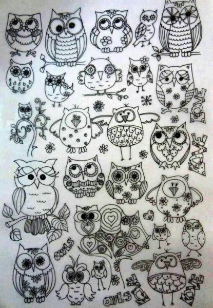 Раскраски антистресс маленькие