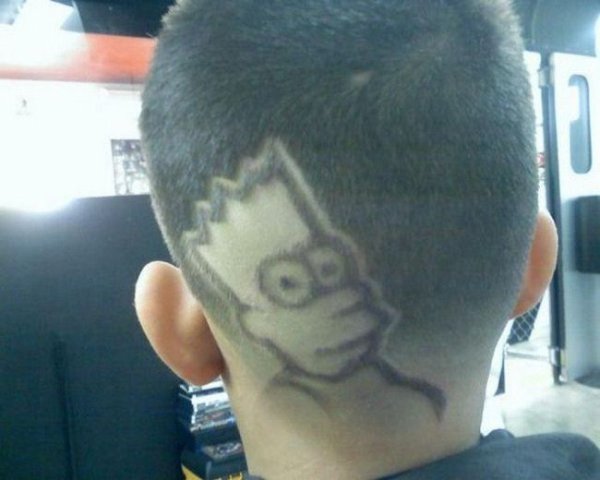 Стрижка с рисунком