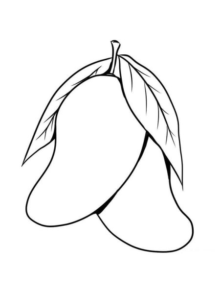 Манго для раскрашивания для детей