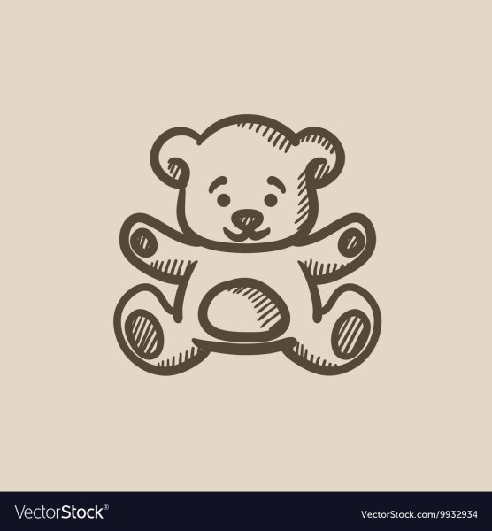 Мишка эскиз