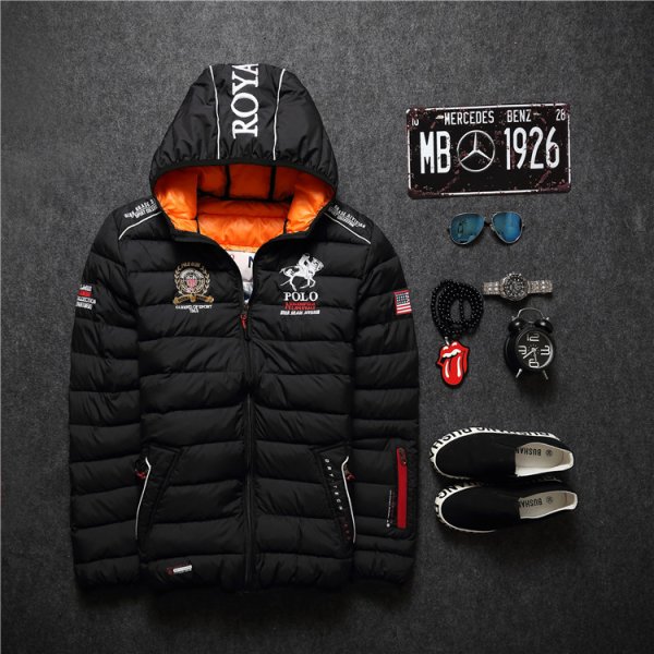 Зимняя куртка с принтом мужская