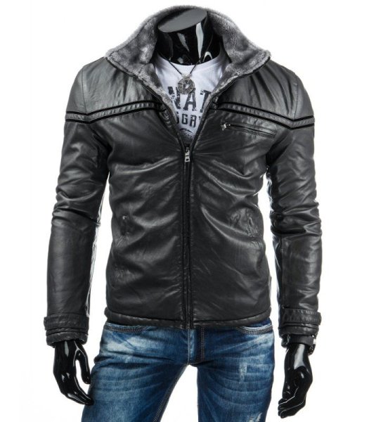 Кожзам куртки мужские Коллинз