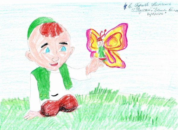 Портрет Габдуллы Тукая карандашом