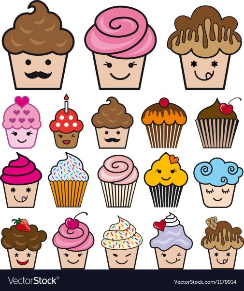 Капкейк карандашом