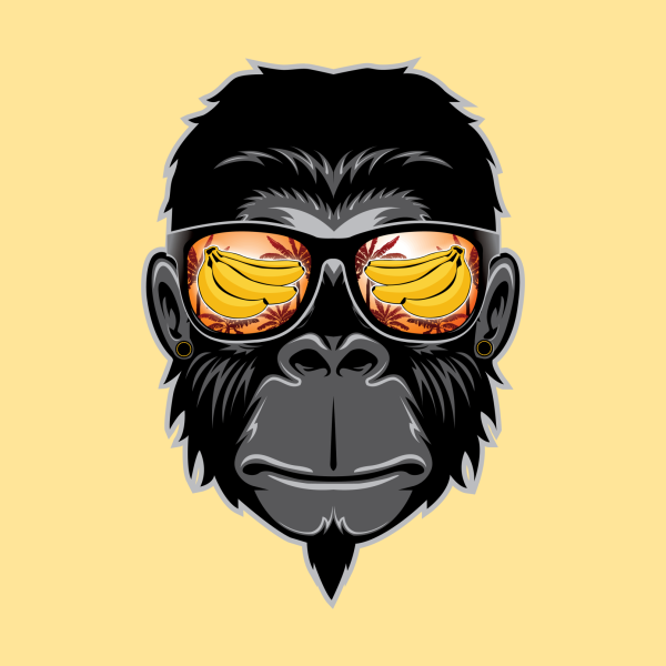 Шимпанзе в очках