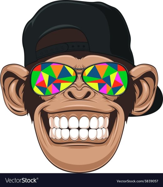 Аватарка обезьяна в очках