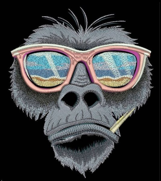 Крутая обезьяна в очках