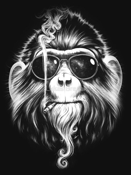 Крутая обезьяна в кепке