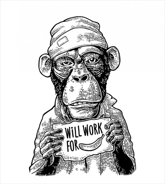 Обезьяна в очках