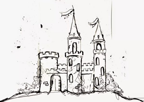 Замок карандашом