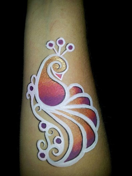 Аквагрим узоры на руке