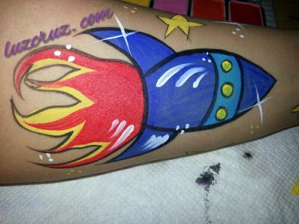 Аквагрим Пингвин на руке