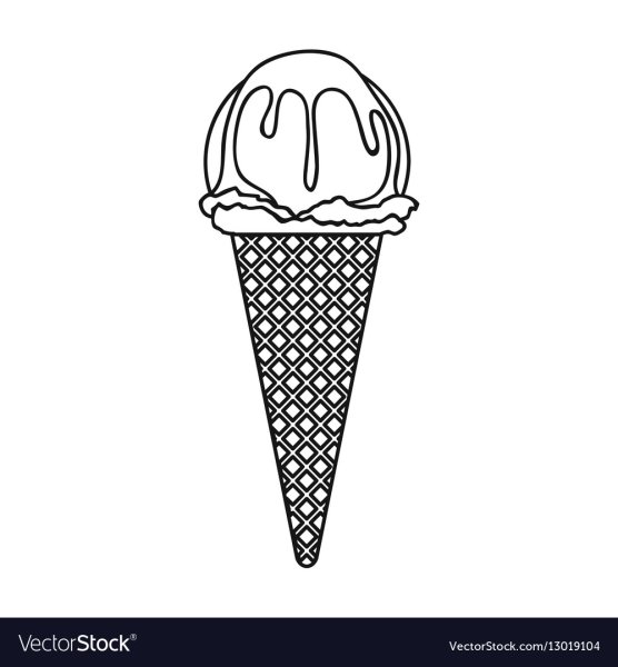 Распечатать на белом фоне настоящие мороженое обычное