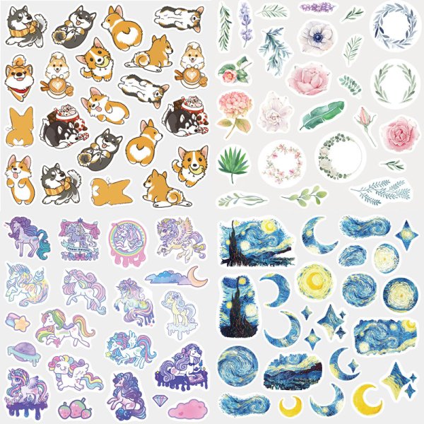 Заготовки для наклеек котики