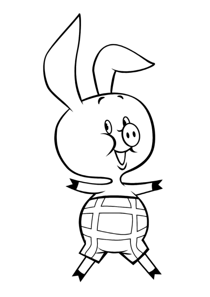 Раскраска Пятачок из Винни пуха