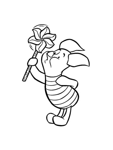 Пятачок Дисней раскраска