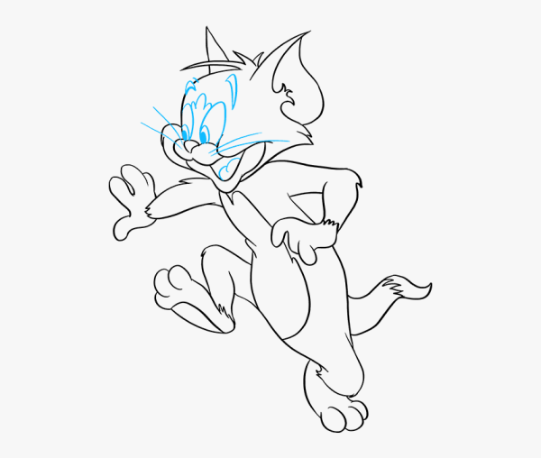 Нарисовать Тома из мультика том и Джерри