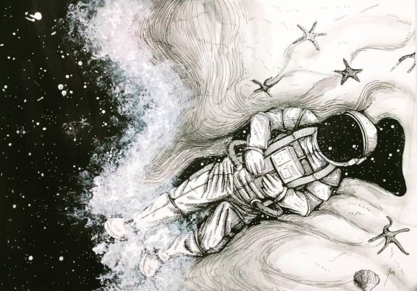 Космос рисунок