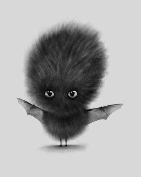 Милый пушистый монстрик