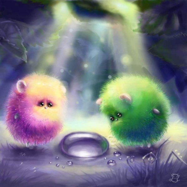 Милые животные рисунки