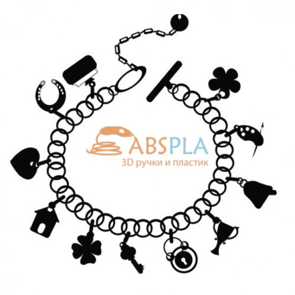 Трафарет для 3д ручки браслет