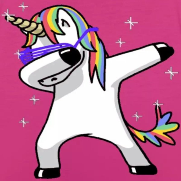 Единорог смешной