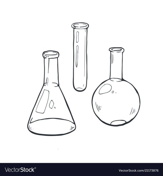 Колба черно белая