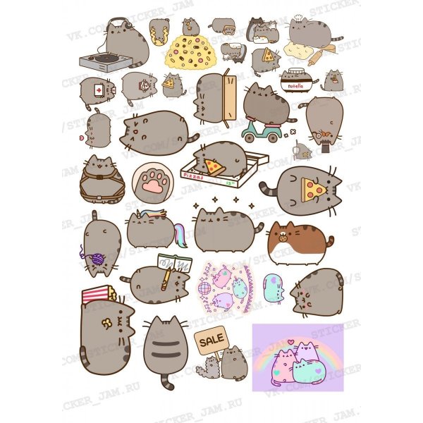 Наклейки котики