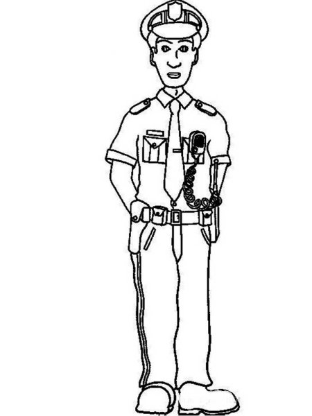 Раскраска полиция