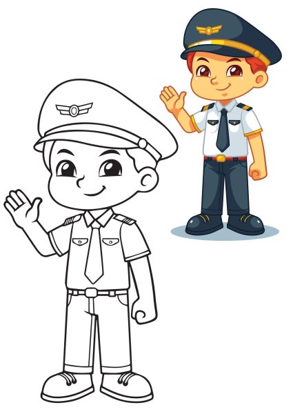 Раскраска милиционер