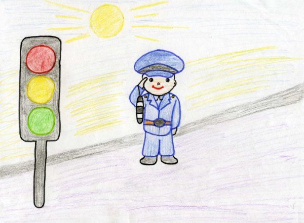 Раскраска милиционер