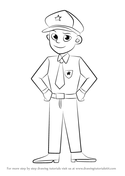 Раскраска милиционер