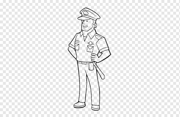 Раскраска машина полиция