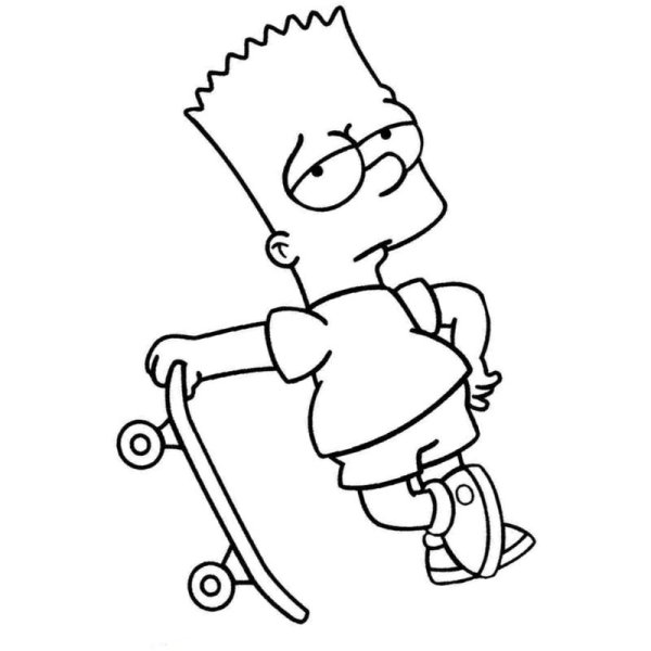 Симпсоны рисунок карандашом для срисовки