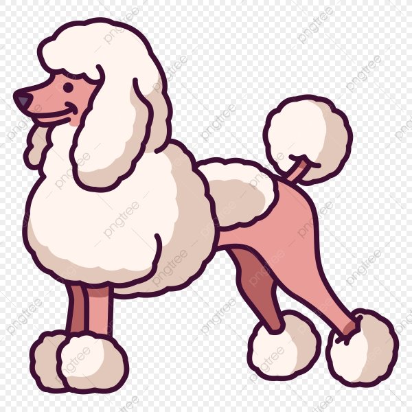 Пудель мультяшный