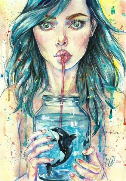 Леся Поплавская скетч