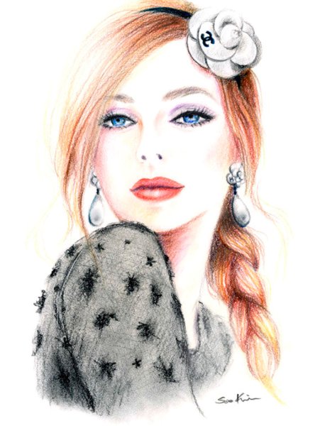 Рисунки девочек маркерами