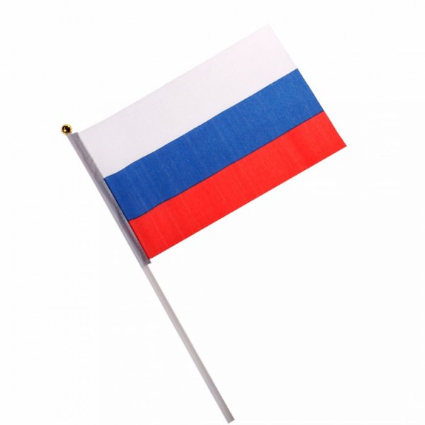 Российский флажок на палочке
