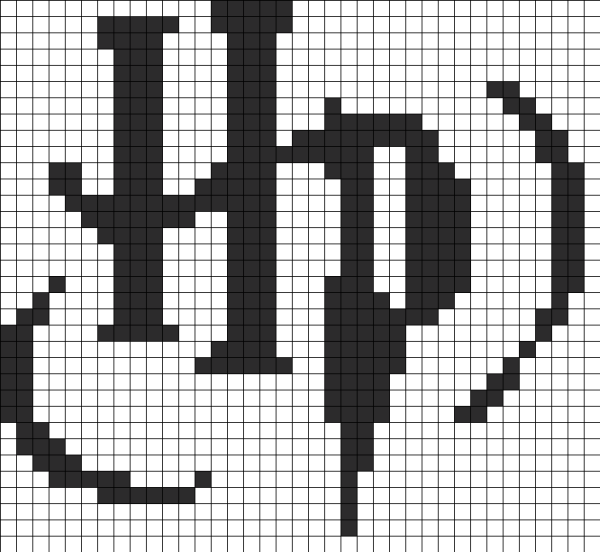 Рисунки по клеткам надписи