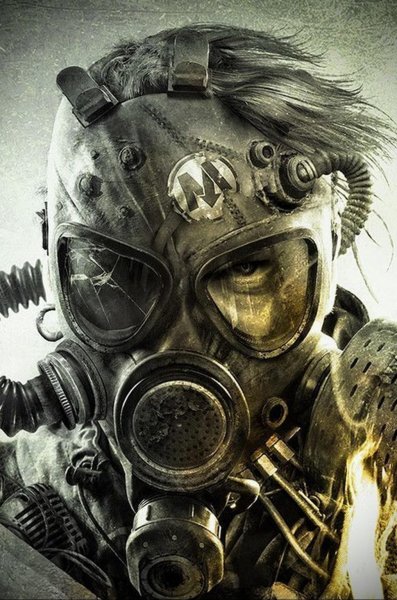 Крутой чел в противогазе