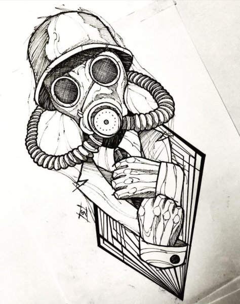Противогаз арт