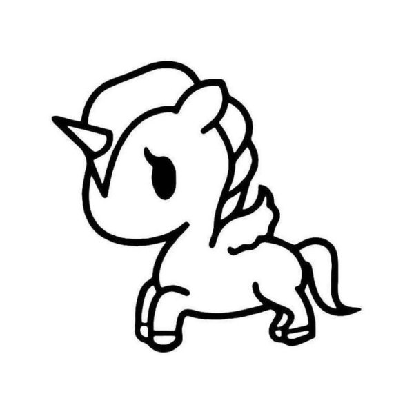 Единорожка раскраска для детей