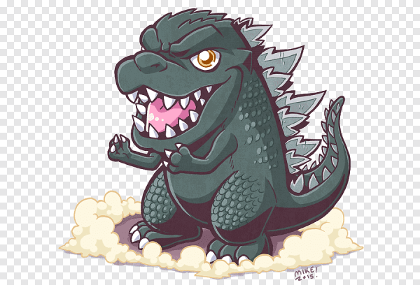 Рисунки Годзилла Чиби