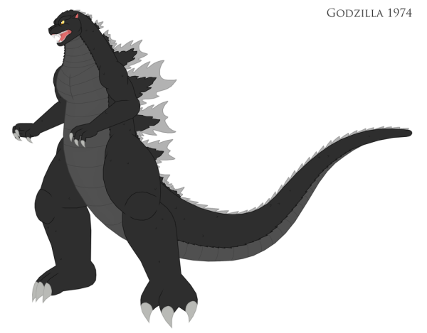 Годзилла 1974 арты