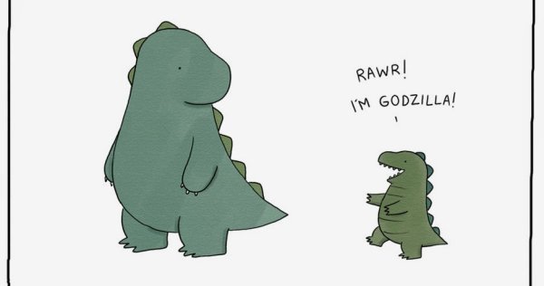 Смешная Годзилла