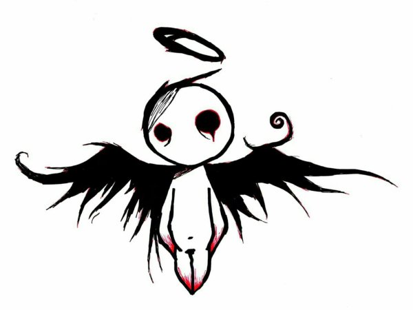 Готические рисунки легкие