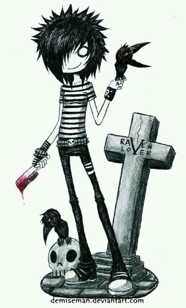 Рисунки в стиле эмо